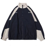 Aidase Hip Hop Varsity Jacket Men High Street Patchwork Color Block Windbreaker Coats Women Spring Autumn Thin Fashion College Jackets
