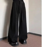 AIDASE  -  New Hot Sale Of The Season Men's Loose Casual Pants Korean Style Versatile Thin Hanging Wide Leg Floor-Length Summer Long Trouse aidase-shop