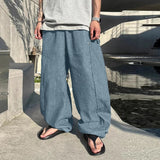 AIDASE  -  Men Pants Striped Drawstring Joggers Loose Casual Trousers Men Streetwear 2025 Oversize Fashion Leisure Wide Leg Pants