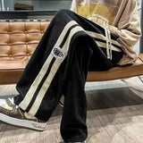 28.85Aidase Spring Autumn Men Corduroy Pants American Retro Casual Long Pants Straight Crotch Loose Style Trendy Wide Leg Pants aidase-shop