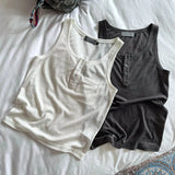 AIDASE  -  Summer New Casual Mens Ribbed Vest Sexy Stretchy Slim See Through Tank Tops For Men Daily Leisure Sleeveless Crop Camisoles aidase-shop