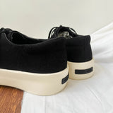 AIDASE  -  Casual Thick Bottomed Men's Shoes British Style Faux Suede round Toe Rubber Outsole High Street Design Sensation X506 aidase-shop