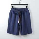 AIDASE  -  Large Men's Cotton and Linen Shorts, Men's Summer Japanese Retro Shorts, Casual Thin Straight Leg Cool Cropped Pants, Men's aidase-shop