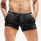 AIDASE  -  Hot Sale Men's Solid Color Breathable Ultra-Thin Slim Fit Drawstring Shorts, Soft Stretchy Elastic Waist, Beach & Daily Wear aidase-shop