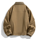AIDASE  -  Autumn Fake Two-Piece Casual Jackets Men Loose Fashion Outwear Male Daily Patchwork Turn Down Collar Windproof Jacket Coat aidase-shop