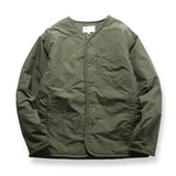 AIDASE  -  New Men's Loose Fit Cotton Jacket Inner Liner No Collar Outdoor Fashionable Outerwear American Military Style Workwear aidase-shop