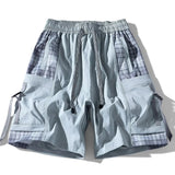 AIDASE  -  Summer Men's Fashion Casual Loose Fit Workwear Shorts Five-Pocket Straight Leg Sporty Style Polyester Fiber Non-Stretch