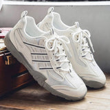 AIDASE  -  Men's Summer New Style Mesh Sports Climbing Retro Dequn Shoes Anti-slip Soft Bottom Breathable White Shoes Casual Sneakers aidase-shop