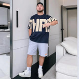 Aidase Men's T-shirt Loose Tops Baggy Oversized Print Male Tees Shirts O Neck Alphabet Cheap Clothes And High Quality Ordinary 5xl Y2k