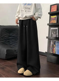 AIDASE  -  Scimitar Trousers Men's Winter Oversize Lazy and Relaxing Pants Straight Wide-leg Pants aidase-shop