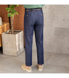 AIDASE  -  High Waist Trousers Pant For Man OfficeTrouser Business Casual Pant British Social Club Outfits Pantalones Hombre Excluding Belt aidase-shop