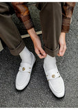 AIDASE  -  Men's Genuine Leather Loafers Handmade Casual Shoes High Quality Moccasins Slip on Walking Flats Versatile Male Business Shoes aidase-shop