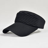 Aidase Knitted Visor Cap Breathable Adjustable Bent Brim  Anti-UV Sun Hats  For Women Men Outdoor Sports Summer Beach Travel Skullcap aidase-shop