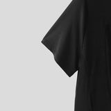 AIDASE  -  Men Bodysuits Mesh Patchwork Zipper Lapel Short Sleeve Male Rompers Playsuits Sexy See Through Fashion Bodysuit S-3XL aidase-shop