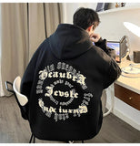 Oversized Men's Hoodies Foaming Printing Autumn Winter Jumpers Fashion Brand Hip Hop Male Hooded Sweatshirts aidase-shop