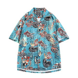 AIDASE  -  Summer Men's Short Sleeve Printed Shirts  Beach Shirts Casual Fashion Tee Shirt  Couple Tops aidase-shop