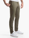 AIDASE  -  Men Lightweight Cotton Spandex Chinos Athletic Fit Tapered Leg Muscle Pants Summer Breathable Casual Stretch Slim Fit Trousers aidase-shop