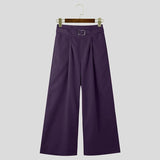 AIDASE  -  2025 American Style Trousers Fashion Men Deconstruct High Waisted Pants Casual Streetwear Loose Wide Leg Pantalons S-5XL aidase-shop