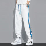 Aidase Straight Men's Sweatpants Flated Loose Jogger New Items In Baggy Trousers Goth Vintage Summer Casual Stylish Man Sweat Pants
