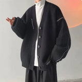 AIDASE  -  Loose Thiened Knitted Men's Sweater Coat V-Ne Casual Sle Autumn Winter Faionable Outerwear for Men Couple's Cardigan aidase-shop
