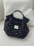 AIDASE  -  Handbag for Woman Flower Canvas Bag Women Bag Summer New Large-capacity Handbag Thin Portable Vacation Beach Bag aidase-shop