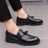 Fashion Shoe Office Shoes for Men Casual Shoes Breathable Leather Loafers Driving Moccasins Comfortable Slip on Three Color aidase-shop
