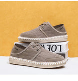 AIDASE  -  Men's Two-Way Wear Driving Shoes Slip-On Beijing Style Casual Fishing Boat Shoes Breathable Low Cut Comfortable All-Season aidase-shop