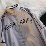 AIDASE  -  Spring Autumn Retro Baseball Uniform Coat Men Women's Harajuku BF Preppy Couple Jacket American Loose Streetwear aidase-shop
