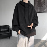 Aidase Men's Hoodies Korean Fashion Harajuku Oversized Pullover Hip Hop Long Sleeve Hooded Sweatshirts Streetwear Woman Pink Black Top aidase-shop