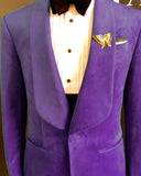 Aidase Fashion Mens Suits Flannel Two-Piece Suit Vintage Business Jacket And Pants Custom Made Velvet Wedding Tuxedos New Hot In Winter