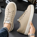 AIDASE  -  Men's Black Canvas Trainers Summer Casual Sneakers Breathable Gym Shoes Male Classic Vulcanize Plimsolls Boys aidase-shop