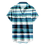 AIDASE  -  Loose Regular Fit Men'S Long Sleeve Shirt Men'S Summer Short Sleeve Hawaiianss Regular Fit Button Down Shirts Ropa Hombre aidase-shop