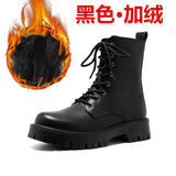 Aidase Autumn Men Japan Karajuku Korean Style Fashion High Top Streetwear Thick Platform Boots Casual Leather Shoes Male Lace Up Shoes aidase-shop
