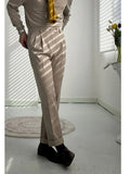 AIDASE  -  Khaki Retro Faionable Woolen Casual Pants Drapey Straight Leg Long Busin Casual Trousers for Autumn Winter aidase-shop