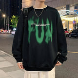 AIDASE  -  Autumn New Abstract Print Round Neck Sweatshirts False Two-piece Casual Sports Long-sleeved Trend Streetwear Men Women Clothing aidase-shop