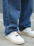 AIDASE  -  Men's Wide Leg Baggy Jeans Korean Straight Loose Y2K Denim Trousers Streetwear Cotton Washed Elastic Waist Casual Man Pants aidase-shop