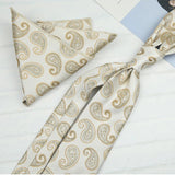 AIDASE  -  2PCS Neck Ties Set New Luxury Polyester Paisley Neckties Polka Dot Floral Tie Brooches Formal Business Shirt Accessories Cravat aidase-shop