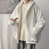 Autumn and Winter American Men and Women Cardigan Hooded Sweater Couple Loose Relaxed Fashion Personalized Top harajuku y2k aidase-shop