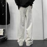 AIDASE  -  Autumn New Men's Sports Sweatpants Trendy Loose Casual Versatile Straight-leg Trousers Solid Color Drawstring Pants 21E7519 aidase-shop