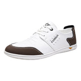 AIDASE  -  Men's Casual Leather Shoes Knot Business Leisure British Style round Toe Low Heel Anti-Slip Leather Lined Rubber Bottom aidase-shop
