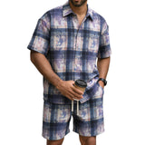 AIDASE  -  3 Piece Suit Men Classic 2 Piece Men'S Outfit Men'S Shirt Men'S Shirt Men'S Set Floral Pattern Floral Short Men'S Summer Suits aidase-shop