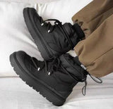 AIDASE  -  Men's Snow Boots Fashion Casual Bakers Shoes Autumn and Winter Fur-Lined Thickened Warm Mid-Calf Cotton Shoes Thickened aidase-shop
