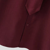 AIDASE  -  Men Shirt Solid Color Lapel Short Sleeve Button Men Clothing With Tie Streetwear Loose Korean Style Fashion Casual Tops aidase-shop