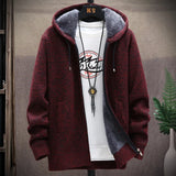 Aidase Zip-Up Cardigan Men's Hoodies Parka Hooded Sweatshirt Man Solid Sweater Hoodie Man Clothes Windbreaker 2024 Autumn New aidase-shop