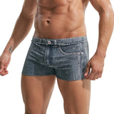 AIDASE  -  2XL Men Seamless Board Shorts Denim Printed Swimwear Boxershorts Trunks Breathable Sports Swimming Shorts Bikini Swimsuits Pants aidase-shop
