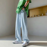 Aidase 4 Colors Baggy Jeans Men Fashion Casual Wide Leg Jeans Men Streetwear Loose Hip Hop Straight Denim Pants Mens Trousers S-2XL aidase-shop