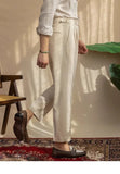AIDASE  -  New 2025 Men's Neapolitan Mid High Waist Straight Casual Trousers British Retro Versatile Long Pants Summer Fashion Men's Wear aidase-shop