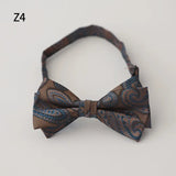 AIDASE  -  12*6CM Luxury Paisley Bow Ties For Men Adult Gray Brown Floral Soft Bowties Wedding Party Groom Formal Butterfly Shirt Accessory aidase-shop