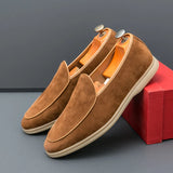 AIDASE  -  Fashionable Men Loafers American Casual Comfortable Brand Small Leather Shoes British Business Travel Shoes in Sizes 38-46 aidase-shop
