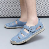 AIDASE  -  Summer Breathable Leather Women's Sandals Fashion Women Slippers Non-Slip Casual Women Roman Shoes Outdoor Beach Flat Sandals aidase-shop